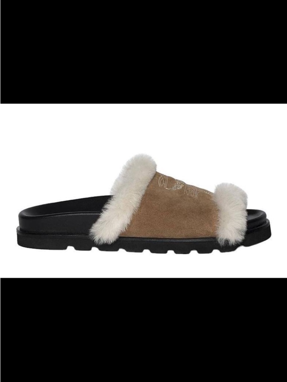 Zadig & Voltaire Teddy Bare Shearling Slides Mules Size 37 New Cozy Luxe - Picture 2 of 6